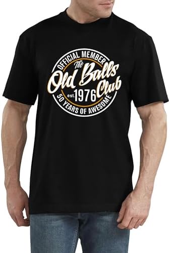 QAUN Mens 1976 Birthday Tshirt:50th Birthday Shirt Vintage 1976 Tshirt 50th Brithday Gifts for Father Friends - 1