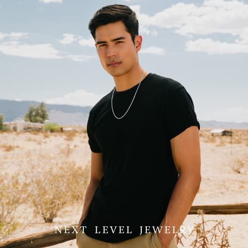 Next Level Jewelry ITProLux 925 Sterling Silver Rope Chain Necklaces, Diamond-Cut Chain, Men's & Women's (1.5MM-5.5MM)3