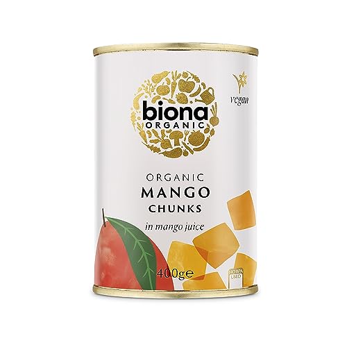 Biona Organic Mango Chunks In Mango Juice 400G (Pack Of 6)
