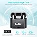 GODOX WEC-S Kit2 Wireless Microphone System for Sony, Hotshoe Mount Receiver for Sony Camera, Dual Channel 2.4G Wireless Microphone, 200m(656ft.) Range, Noise Cancelling Lavalier Mic