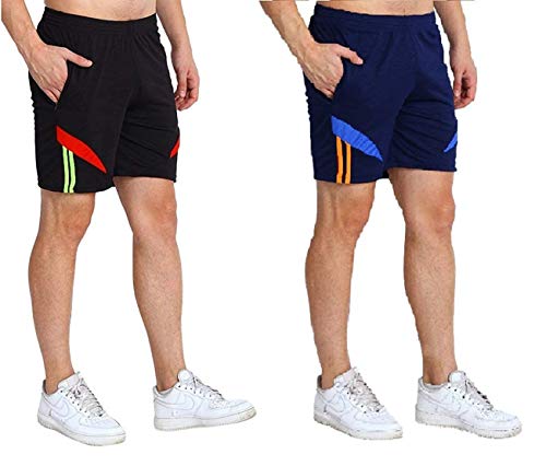 Image of Dia Dia Men's Athletic Shorts, Quick Dry Lightweight Sports Shorts with Zipper Pockets, Drawstring Waist, Breathable Honeycomb Fabric, Ideal for Gym, Workout, Running