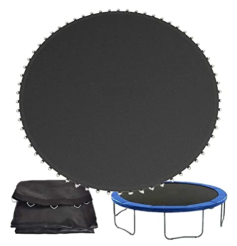 Trampoline Replacement Mat with V-Rings, Accessories Round Jumping Mat, Water-Resistant UV-Resistant Mat (14ft 72 Buckles)