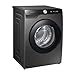 Produktbild Samsung Waschmaschine, 8 kg, 1400 U/min, Ecobubble, Automatische Waschmittel- und Weichspülerdosierung, Inox/Schwarz, WW80T534AAXAS2
