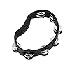 Meinl Percussion Headliner Hand Tambourine - 2-Row Tambourine - With Curved Handle - ABS Plastic / Steel, Black / Silver (HTMT1BK) #2