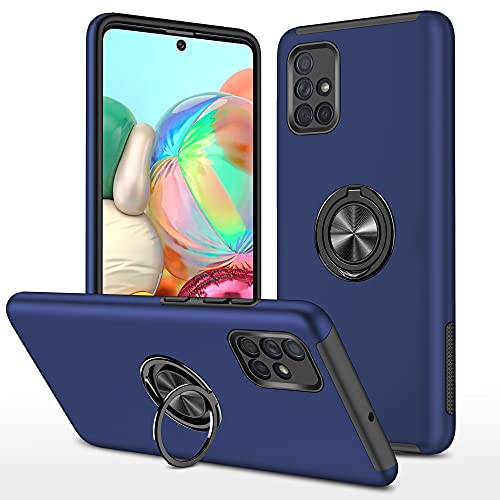 Coque Samsung A51 avec anneau support pour visionnage vidéo et trajets voiture