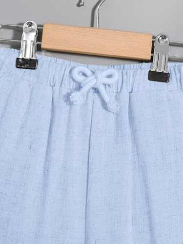 Image of Verdusa Boy's 2 Piece Sets Linen Set Going Out Summer Outfits Button Up Shirt and Pants Set Matching Sets