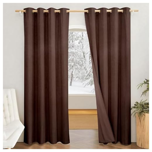 Amazon Brand - Solimo Polyester 100% Blackout Plain Window Curtains|100% Room Darkening| 5 Feet |Set of 2| Plain Design | for Living Room Kids Room and Bedroom | Color- Brown Dark
