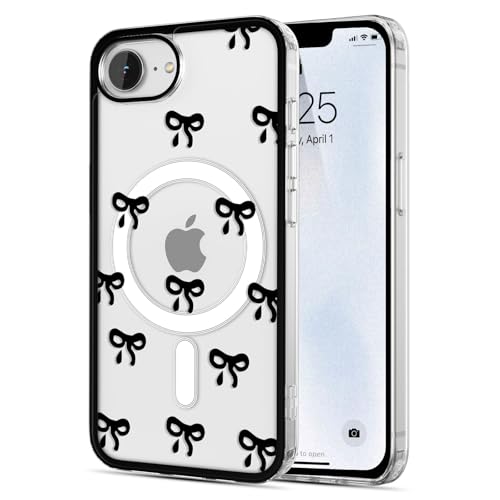 Coque iPhone 16e noire compatible Magsafe en polycarbonate rigide