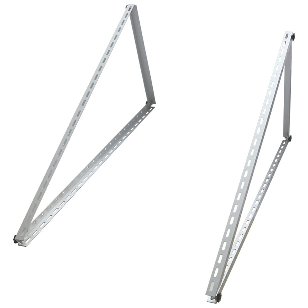 Supporto per pannello solare fino a 118 cm, pannello solare PV | regolabile 0-90° | Set | alluminio | materiale di montaggio