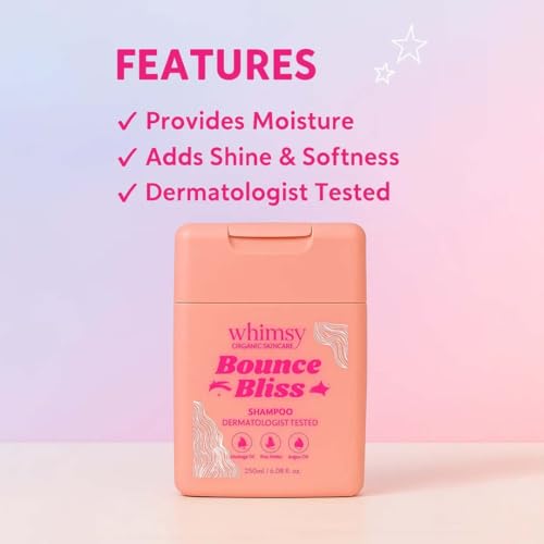Image of Whimsy Beauty Shampoo 250 ml and Conditioner 180 Ml Combo with Hairband | Gentle Hair Care Set | Pack of 4 (4 to 16 years) Natural, Chemical Free, Sulfate Free, Paraben Free | Dermatologist Tested