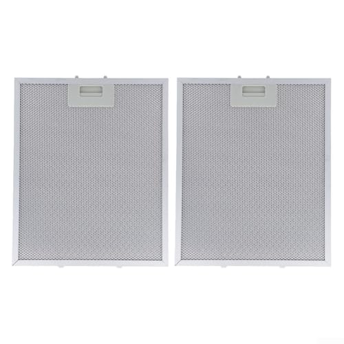 2 filtros metálicos para campanas de cocina, filtración eficaz de grasa, 325 x 340 x 9 mm