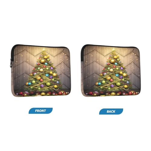 Funda para portátil 13-14 pulgadas con diseño colorido de árbol de Navidad miniatura 2