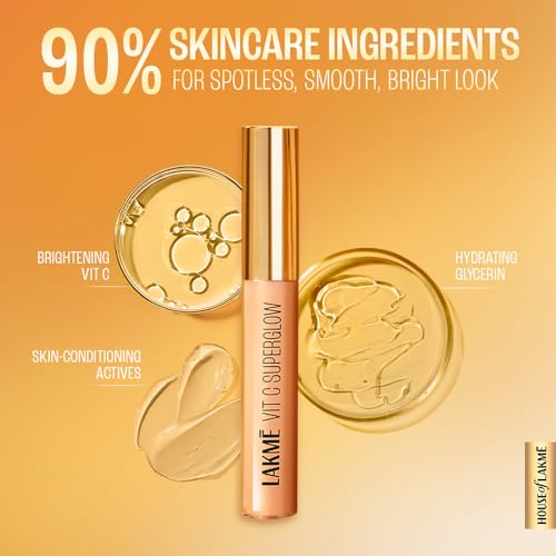Image of Lakme Makeup+Skincare Vit C Superglow Concealer 30 Cinnamon 5.4ml