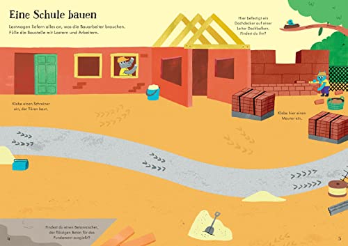 Mein Immer-wieder-Stickerbuch: Auf der Baustelle: mit 170 wiederablösbaren Stickern (Meine Immer-wieder-Stickerbücher)