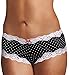 Maidenform Scalloped Lace Hipster Panty (40823) 7/Darling Dot Black