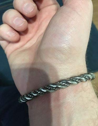 Pulseira Bracelete Masculino Viking Cabeça de Dragão Aço Inoxidável Mitologia Antigo