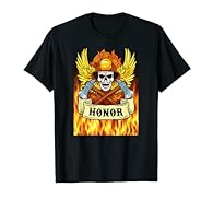 Firefighter in his red uniform fighting the flames. For a proud fireman risking his life to save people from fire. Great firefighter skull picture in flames. Being a firefighter is not just a profession, it means saving lifes. Perfect idea for the In...