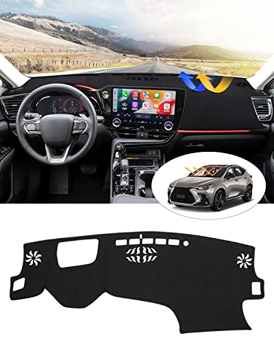 Cartist Dash Cover Custom Fit For Lexus Nx Nx 250/Nx 350/Nx 350H/Nx 450H+ 2022 2023 Accessories Dashboard Cover Mat Non-Slip Pad Carpet Anti-Glare(Has Hud) #TOP24