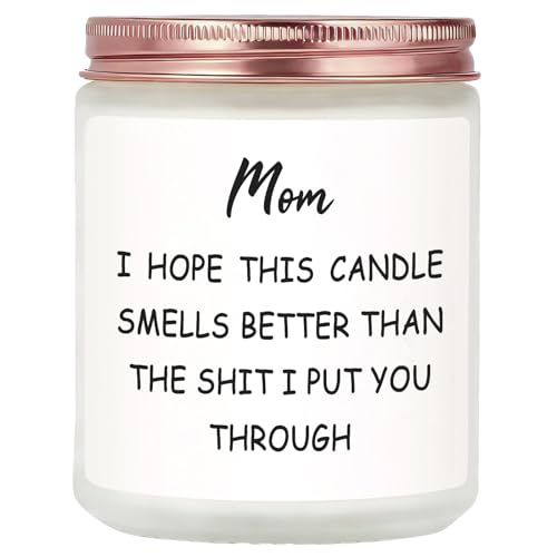 Fywelixc Mothers Day Gifts for Mom from Daughter Son, Birthday Christmas Thanksgiving Presents for Mom, Adoptive Mother Stepmother Mother in Law Gifts - Lavender Scented Soy Wax Candle