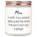 Fywelixc Mothers Day Gifts for Mom from Daughter Son, Birthday Christmas Thanksgiving Presents for Mom, Adoptive Mother Stepmother Mother in Law Gifts - Lavender Scented Soy Wax Candle