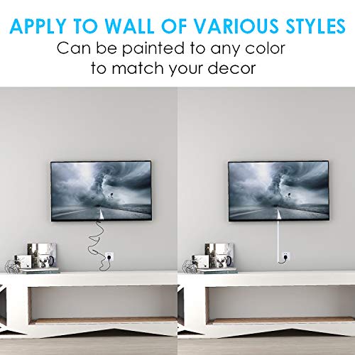 Pqpbtz Cord Hider Wall 142In Cable Cover Certified By Rohs And Reach Cord Raceway Cable Concealer Management For Tv Computer Hiding Wall Mount Ethernet Cable In Home Office, 9X L16In X W0.4In X H0.4In #TOP3