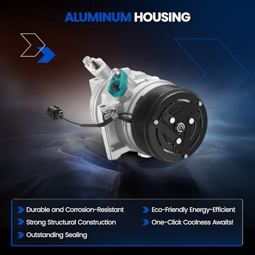 SYKRSS Air Conditioning A/C Compressor with Clutch 58892 Compatible with Nissan Versa 2011-2019, for Tiida 2013-2014, for March 2012-2018, for Juke 2012-2014, for Note 2014-2017, L4 1.6L by SYKRSS - Image 3