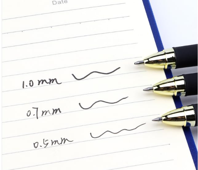 Bolígrafos BaoKe Gel Ink Rollerball 12 un Negro 0.5mm miniatura 4
