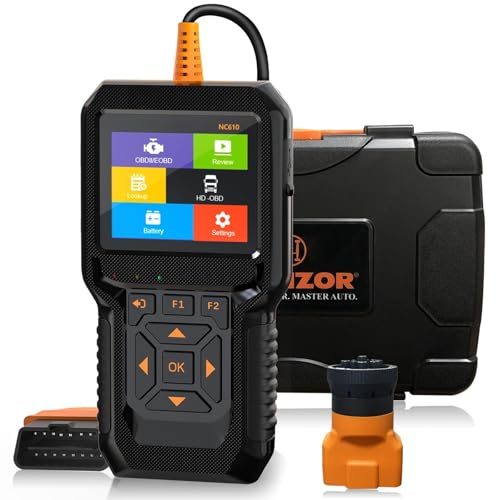 Valise Diagnostic Auto et Diesel 12V et 24V, OBD2 Diagnostic Voiture et Camion Multimarque, Outils Diagnostics Système Moteur OBDII, Lecteur OBD2 pour...