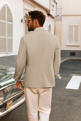 PJ PAUL JONES Mens Linen Casual Sport Coats Lightweight Two Buttons Blazer Jackets