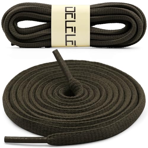 Image of DELELE 2Pair Oval Shoes laces 42 Colors Half Round 1 /4 inchAthletic ShoeLaces for Sport /Running Shoes Shoe Strings