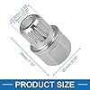 A ABSOPRO Hollow Wheel Lock Lug Nut Removal Key 36/20PT for BMW #2