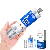 Metal Glue - High Strength, Heavy Duty Waterproof Epoxy Adhesive for Metal, Plastic, Ceramic, Wood, Glass. Professional Repair for Automotive, Plumbing, DIY & Construction (1.76oz)