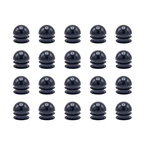 Image of Outwater Plastic 1-1 /4 inch Dia. Round Tubing Dome End Caps, Finishing Plug for Round Tubing Chair Glide, Floor Protector, Fits Multi Gauge Tubing, USA Made, 20 Pack