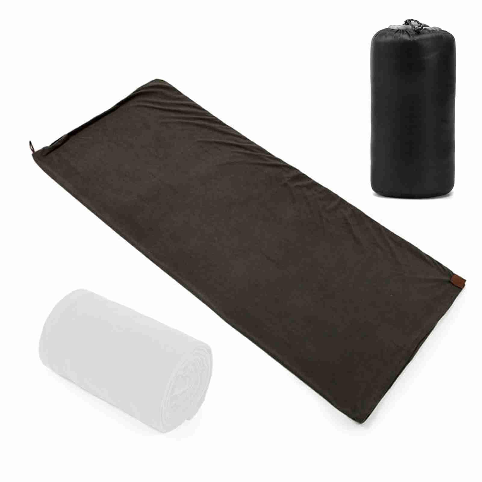 Alomejor Soft and Comfortable Fleece Sleeping Bag for Camping Convenient Two Way Zipper Compact Design Storage Bag Royal