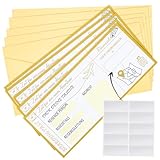 FIDWALL WALLFID - Tarjetas de regalo de viaje con sobres y pegatinas para rascar, tarjeta de estilo billete de avión personalizada, buena para vacaciones, ciudad o cumpleaños