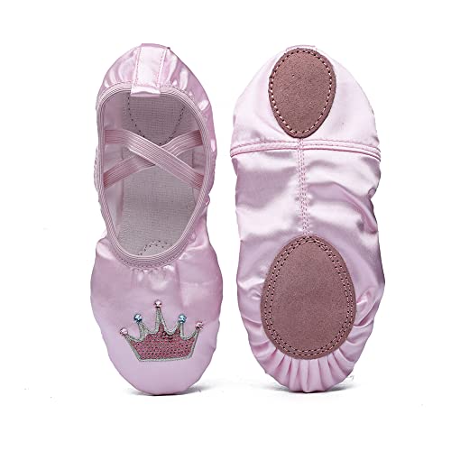 MSMAX Girls Ballet Dance Shoes Gymnastic Slippers for Toddler/Little Kids/Big Kids/Adult2