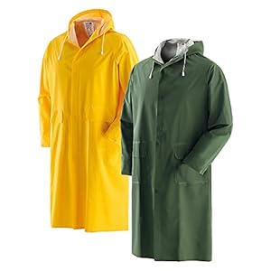 Impermeable Abrigo Amarillo L [Negro]