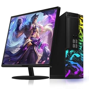 Dell Gaming PC Bundle, 24″ Monitor, Intel Core I7 3.4G up to 3.8GHz, 16GB RAM, 512G SSD, 300M WiFi, Refurbished Gaming Desktop Computer, Windows 10 (Renewed)