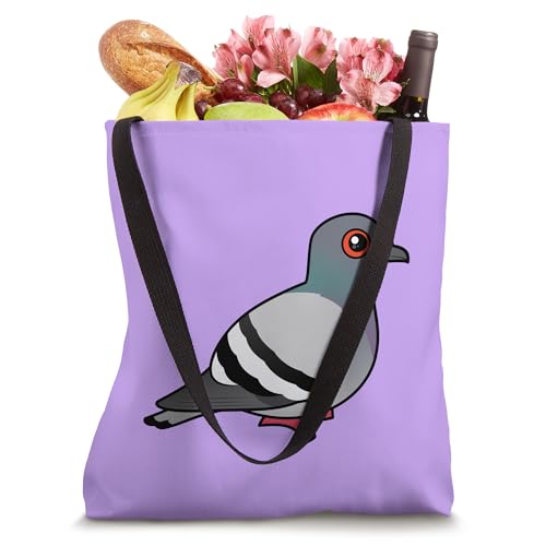 Cute Cartoon Rock Pigeon City Dove Birdorable Tote Bag miniatura 4