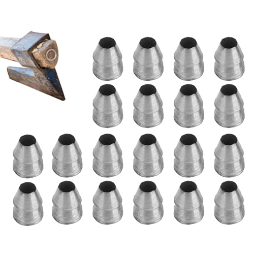 Generic Kit de cuña de hacha – Kit de cuñas de seguridad de metal, herramientas de instalación de cuñas, cuñas de mango redondo, cuñas cónicas de acero para martillo de garra de hacha