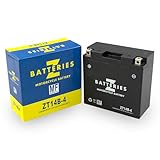 Z BATTERIES バイクバッテリー ZT14B-4（GT14B-4/YT14B-4 ユアサ 互換）ハイパフォーマンス MF AGM BM14B-4 CT14B-4 ST14B-4 XJR1300 ドラッグスター XVS1100