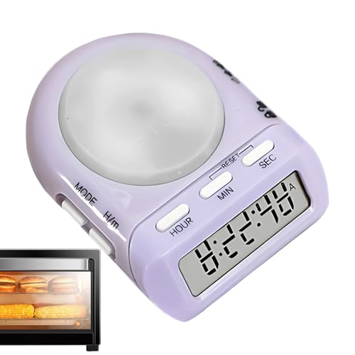 Temporizador de cocina digital - Alarma de vibración silenciosa | Diseño de cuenta regresiva de 7,5x5 cm, sin aviso sonoro, para aula, escuela de cocina, estudio, trabajo, educación, profesores de c