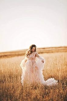 Kelaixiang Tulle Robe Long Lingerie Bridal Dressing Gown Puffy Nightgown Photoshoot