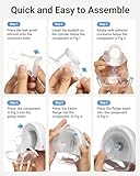 Bear Breast Pump Hands Free Wearable Breast Feeding Pump with 4 Modes & 9 Levels, Electric Breast Pump Ideal Rhythm for More Milk, Double Fit Flange More Fit & Discreet, (2 Packs, White) - Image 7