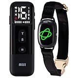 Non-Shock Luxury Bark Collar-Adjustable Fit, No Shock for Small,Medium,Large Dogs, Advanced Technology with Remote, Automatic Bark Collar, Rechargeable, Dog Training, Anti-Barking, Soft Velvet,Black