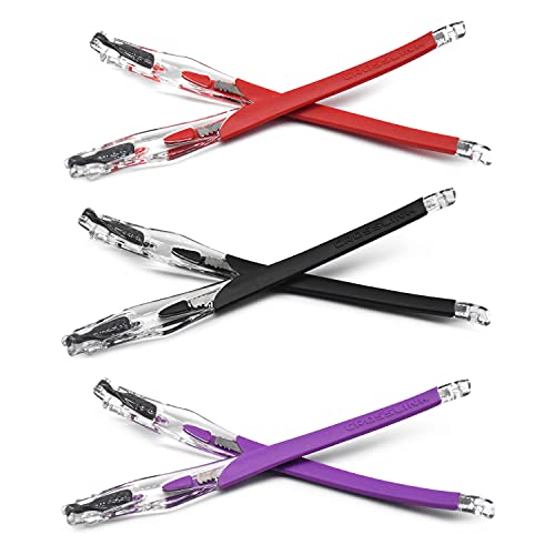Branches de rechange anti-glisse Crosslink en gomme violette et noire