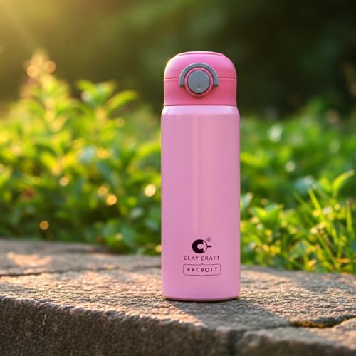 Image of Clay Craft Vacbott Sonic Pro Double Wall|18 Hours Hot and 24 Hours Cold Water Bottle Vacuum Insulated Flask Bottle|550ml, 1Pcs, Bottle for Home, Office|BPA-Free|BIS Certified|1Year Limited Warranty