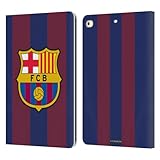 Head Case Designs Officially Licensed FC Barcelona Home 2023/24 Crest Kit Leather Wallet Case Compatible with Apple iPad 9.7 2017 / iPad 9.7 2018