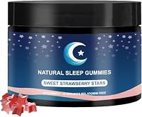 Natural Sleep Happy Birthday Cake Sleep Gummies Supplements for Adult GABA,L Theanine for Brain and Sleep Support,Melatonin-Free,Blueberry Flavor 60 Gummies