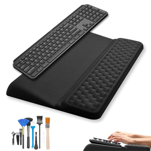 Keyboard Wrist Rest – Weiche Handballenauflage aus Memory-Schaum, rutschfeste große Tastaturauflageâ€¦ – Miniatur